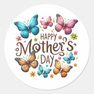 Sticker Rond Elle est maman   Bonne fête des mères