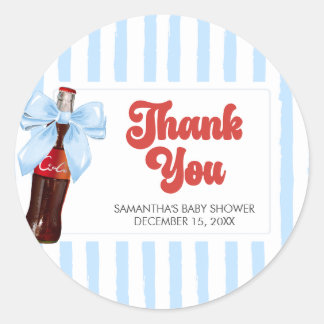 Sticker Rond Elle est prête à faire Bébé Shower Rond