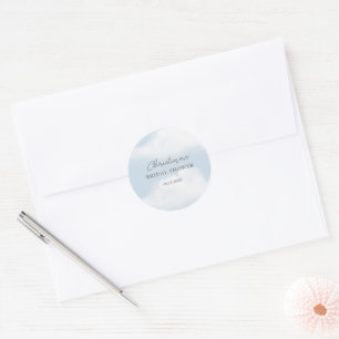 Sticker Rond Elle est sur Cloud 9 Dreamy Watercolor Fête des ma