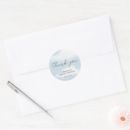Sticker Rond Elle est sur Cloud 9 Watercolor Bridal Shower