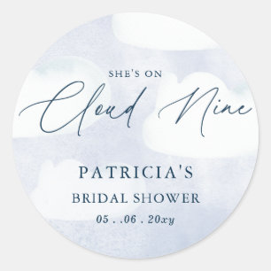 Sticker Rond Elle est sur Cloud Nine Baby Shower
