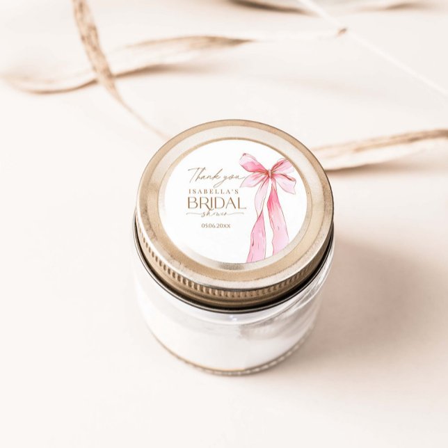 Sticker Rond Elle noue la Fête des mariées de noeud (Créateur téléchargé)