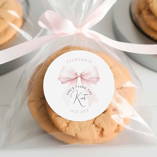 Sticker Rond Elle prépare son mariage : Shower pour la mariée