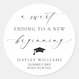 Sticker Rond Ellesmere Sweet Terminer la nouvelle graduation de