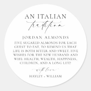 Sticker Rond Ellesmere Une Tradition Italienne Des Amandes Suga