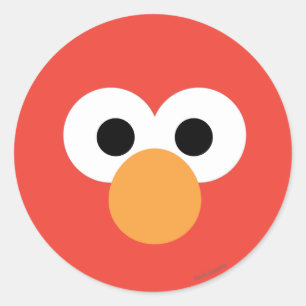 Sticker Rond Elmo Big Face