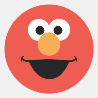 Sticker Rond Elmo Face Art