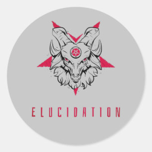 Sticker Rond Elucidation - Porte-lumière