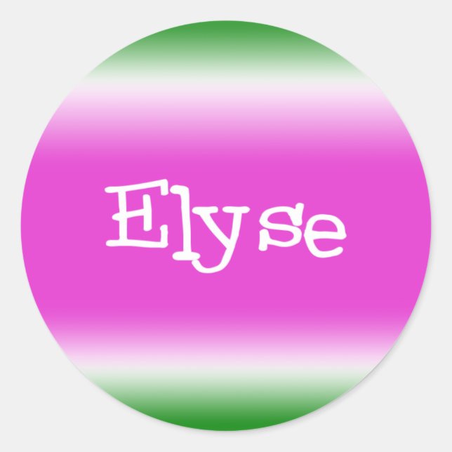 Sticker Rond Elyse (Devant)