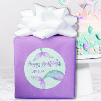 Emballage Cadeau Mermaid personnalisé Joyeux anniv