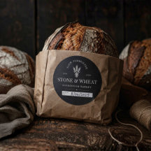 Emballage de boulangerie artisanale au levain cuit