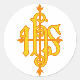 Sticker Rond Embellissement IHS
