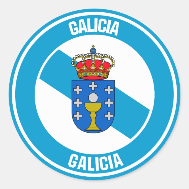 Sticker Rond Emblem rond de Galice (Devant)
