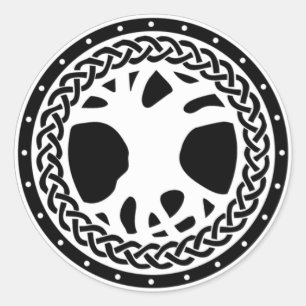 Sticker Rond Emblème blanc de Gaiscioch