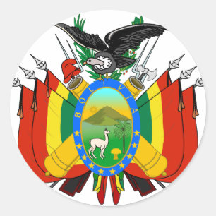 Sticker Rond emblème bolivien