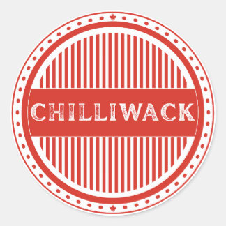 Sticker Rond Emblème de fierté de la ville de Chilliwack – Iden
