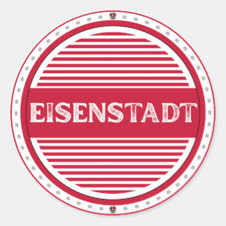 Sticker Rond Emblème de fierté de la ville d'Eisenstadt – Ident