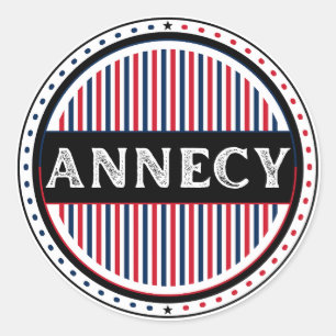 Sticker Rond Emblème de la Fierté d'Annecy – Identité française