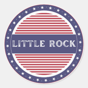 Sticker Rond Emblème de la fierté d'Arkansas City – Identité am