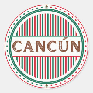 Sticker Rond Emblème de la Fierté de la ville de Cancun – Ident