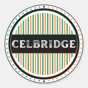 Sticker Rond Emblème de la fierté de la ville de Celbridge – Id