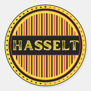 Sticker Rond Emblème de la fierté de la ville de Hasselt – Iden