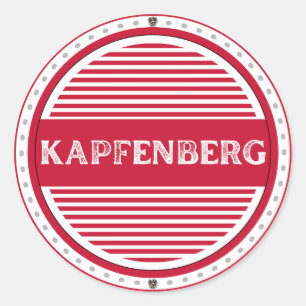 Sticker Rond Emblème de la fierté de la ville de Kapfenberg – I