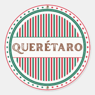 Sticker Rond Emblème de la Fierté de la ville de Queretaro – Id