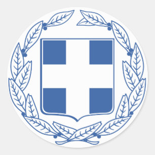 Sticker Rond emblème de la grèce