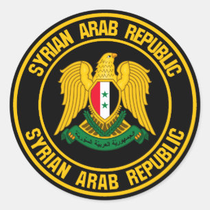 Sticker Rond Emblème de la Syrie