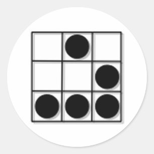 Sticker Rond Emblème de piratage