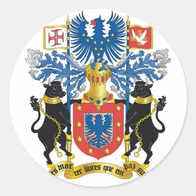 Sticker Rond emblème des azores (Devant)