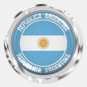 Sticker Rond Emblème du cycle de l'Argentine