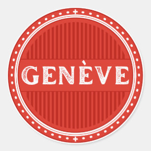 Sticker Rond Emblème du Geneva City Pride – Identité suisse