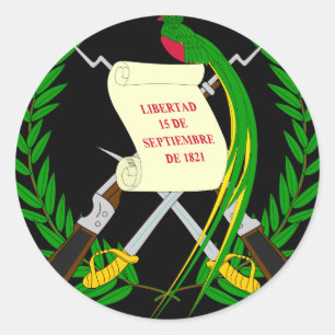 Sticker Rond emblème du Guatemala