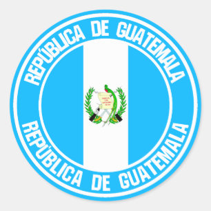 Sticker Rond Emblème du Guatemala