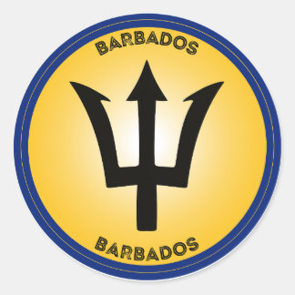 Sticker Rond Emblème du patrimoine de la Barbade