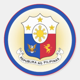 Sticker Rond Emblème du patrimoine des Philippines