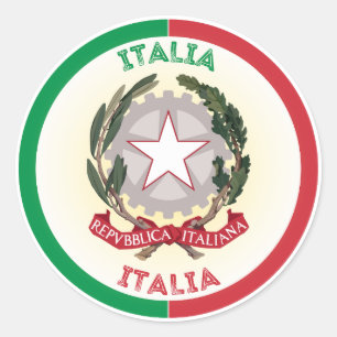 Sticker Rond Emblème du patrimoine italien