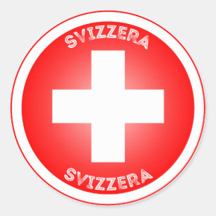 Sticker Rond Emblème du patrimoine suisse