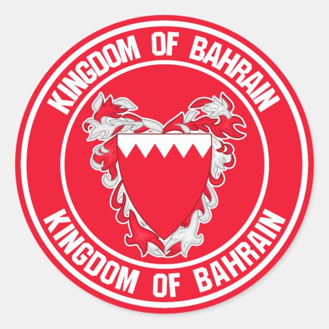 Sticker Rond Emblème du tour de Bahreïn (Devant)