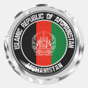 Sticker Rond Emblème du tour de l'Afghanistan