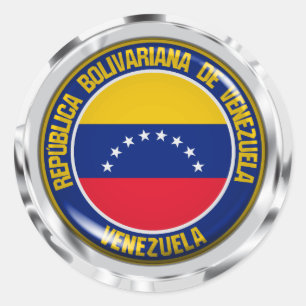 Sticker Rond Emblème du Venezuela