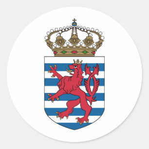 Sticker Rond emblème luxembourg