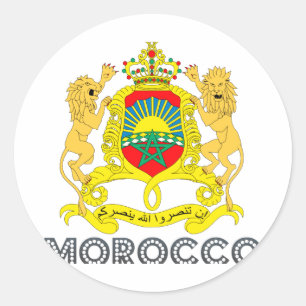 Sticker Rond Emblème marocain