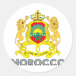 Sticker Rond Emblème marocain