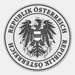 Sticker Rond Emblème rond Autriche