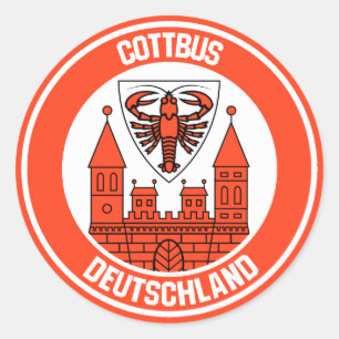 Sticker Rond Emblème rond Cottbus