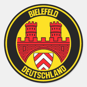 Sticker Rond Emblème rond de Bielefeld