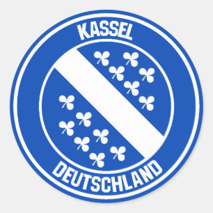 Sticker Rond Emblème rond de Kassel